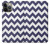 S2345 Navy Blue Shavron Zig Zag Pattern Case For iPhone 14 Pro