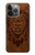 S2529 Leo Zodiac Tattoo Brown Graphic Print Case For iPhone 14 Pro