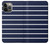 S2767 Navy White Striped Case For iPhone 14 Pro