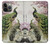 S2773 Peacock Chinese Brush Painting Case For iPhone 14 Pro