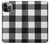 S2842 Black and White Buffalo Check Pattern Case For iPhone 14 Pro