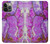 S2907 Purple Turquoise Stone Case For iPhone 14 Pro