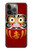 S3023 Japan Good Luck Daruma Doll Case For iPhone 14 Pro