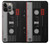S3516 Vintage Cassette Tape Case For iPhone 14 Pro