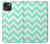 S1723 Mint Chevron Zigzag Case For iPhone 14 Plus