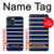 S2767 Navy White Striped Case For iPhone 14 Plus