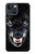 S2823 Black Wolf Blue Eyes Face Case For iPhone 14 Plus