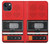 S3204 Red Cassette Recorder Graphic Case For iPhone 14 Plus