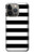 S1596 Black and White Striped Case For iPhone 14 Pro Max