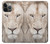 S2399 White Lion Face Case For iPhone 14 Pro Max