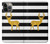 S2794 Black and White Striped Deer Gold Sparkles Case For iPhone 14 Pro Max