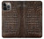 S2850 Brown Skin Alligator Graphic Printed Case For iPhone 14 Pro Max