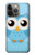 S3029 Cute Blue Owl Case For iPhone 14 Pro Max