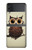S0360 Coffee Owl Case For Samsung Galaxy Z Flip 4