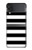 S1596 Black and White Striped Case For Samsung Galaxy Z Flip 4