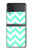 S1723 Mint Chevron Zigzag Case For Samsung Galaxy Z Flip 4
