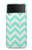 S1723 Mint Chevron Zigzag Case For Samsung Galaxy Z Flip 4