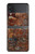 S2714 Rust Steel Texture Graphic Printed Case For Samsung Galaxy Z Flip 4