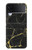 S2896 Gold Marble Graphic Printed Case For Samsung Galaxy Z Flip 4