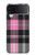 S3091 Pink Plaid Pattern Case For Samsung Galaxy Z Flip 4