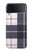 S3452 Plaid Fabric Pattern Case For Samsung Galaxy Z Flip 4