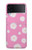 S3500 Pink Floral Pattern Case For Samsung Galaxy Z Flip 4