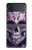 S3582 Purple Sugar Skull Case For Samsung Galaxy Z Flip 4