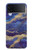 S3906 Navy Blue Purple Marble Case For Samsung Galaxy Z Flip 4