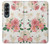 S1859 Rose Pattern Case For Samsung Galaxy Z Fold 4