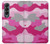 S2525 Pink Camo Camouflage Case For Samsung Galaxy Z Fold 4