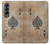 S2928 Vintage Spades Ace Card Case For Samsung Galaxy Z Fold 4