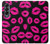 S2933 Pink Lips Kisses on Black Case For Samsung Galaxy Z Fold 4