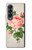S3079 Vintage Pink Rose Case For Samsung Galaxy Z Fold 4