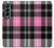 S3091 Pink Plaid Pattern Case For Samsung Galaxy Z Fold 4