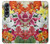 S3205 Retro Art Flowers Case For Samsung Galaxy Z Fold 4
