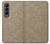 S3466 Gold Rose Pattern Case For Samsung Galaxy Z Fold 4