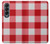 S3535 Red Gingham Case For Samsung Galaxy Z Fold 4