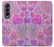 S3710 Pink Love Heart Case For Samsung Galaxy Z Fold 4