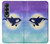 S3807 Killer Whale Orca Moon Pastel Fantasy Case For Samsung Galaxy Z Fold 4