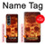 S3881 Fire Skull Case For Samsung Galaxy Z Fold 4