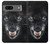 S2823 Black Wolf Blue Eyes Face Case For Google Pixel 7