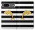 S2882 Black and White Striped Gold Dolphin Case For Google Pixel 7