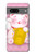 S3025 Pink Maneki Neko Lucky Cat Case For Google Pixel 7