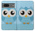 S3029 Cute Blue Owl Case For Google Pixel 7