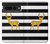 S2794 Black and White Striped Deer Gold Sparkles Case For Google Pixel 7 Pro