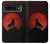 S2955 Wolf Howling Red Moon Case For Google Pixel 7 Pro
