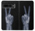 S3101 X-ray Peace Sign Fingers Case For Google Pixel 7 Pro