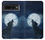 S3693 Grim White Wolf Full Moon Case For Google Pixel 7 Pro