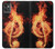 S0493 Music Note Burn Case For Motorola Moto G32