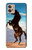 S0934 Wild Black Horse Case For Motorola Moto G32